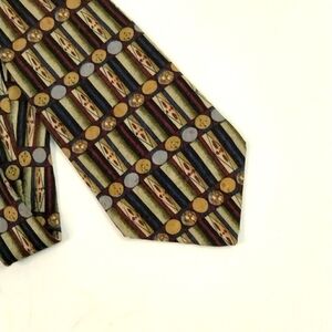 L'HOMME 100% Silk Tie Mens Designer Luxury‎ Necktie Browns